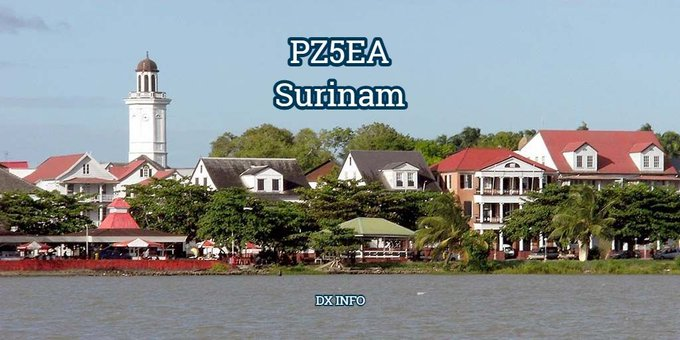 PZ5EA - SURINAM  (New country on QO-100 SAT) DL4EA (Antonio Gutierrez),  is operating from Paramaribo, grid locator: GJ25fc My country #164 on this SAT Worked at 00:08 UTC 
Many thanks Antonio and good Luck 👍📷 👏