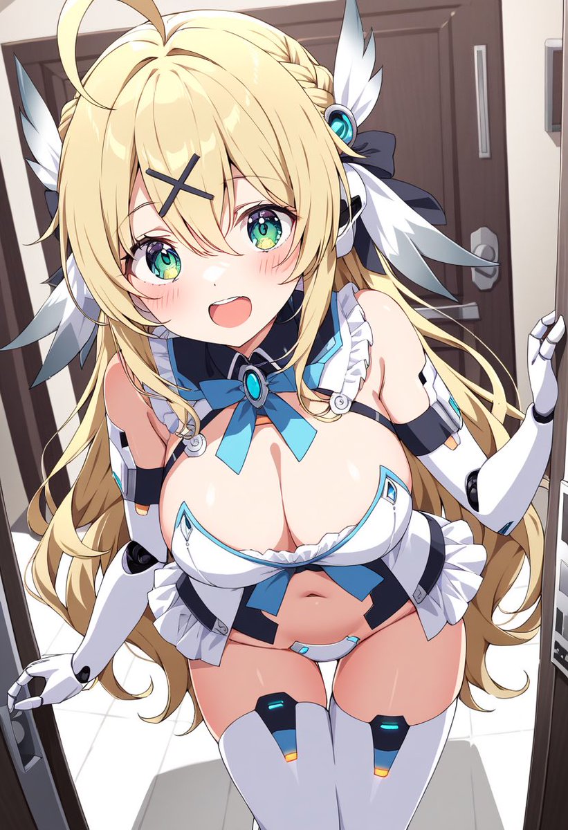 AIrobot_ion's tweet image. 「お帰りなさい…ご主人様…💗」
#ロボット少女いおんの日常