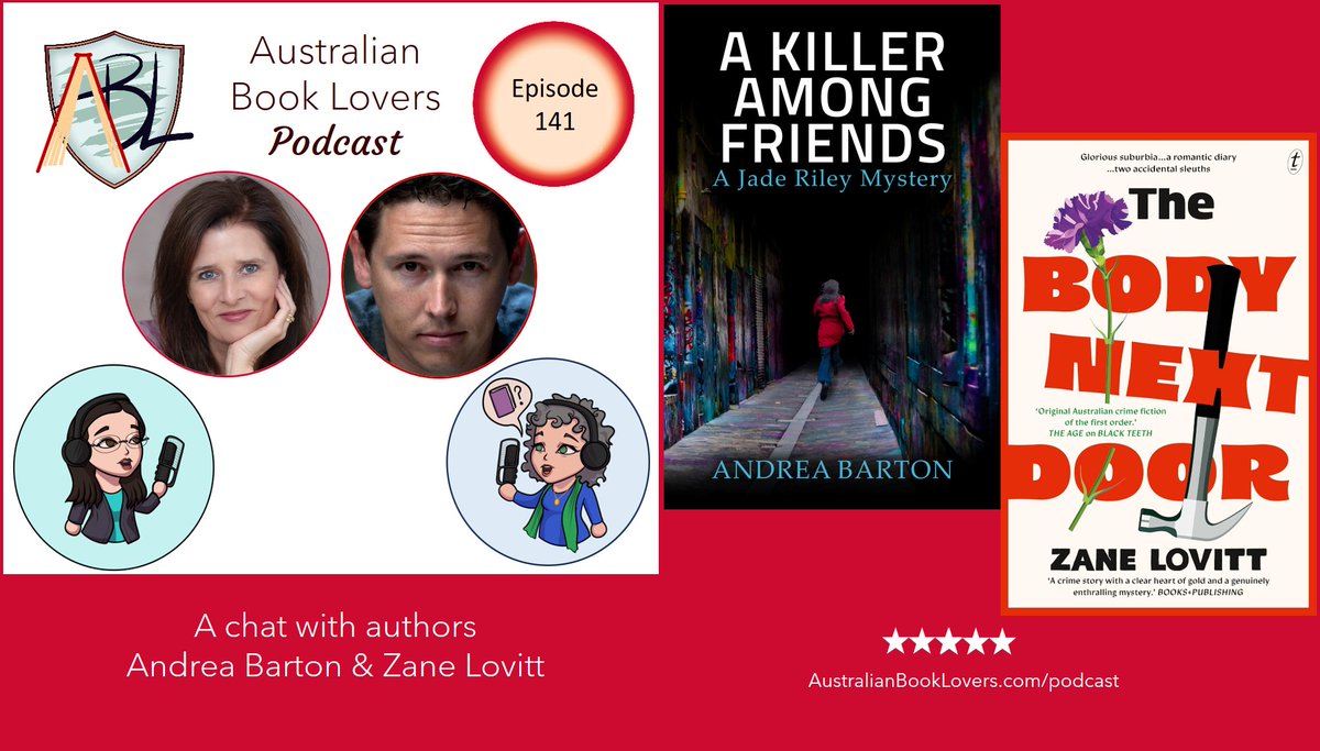 Australian Book Lovers (@australianbooks) on Twitter photo In ep #141, <a href="/truedialogue/">V. E. Patton (Strachan)</a> & <a href="/LaurienotLori/">Laurie Bell 🤯🌡🌌🔎💉🚀👩💻</a> explore crime fiction with <a href="/AndreaBartonAu/">Andrea Barton</a> & Zane Lovitt, how to use your contacts (nicely) to write better stories, dive into fictional financial grey areas & tortured twists on romantic notions of love.
#ReadMoreAussieBooks
#booktwt In ep #141, <a href="/truedialogue/">V. E. Patton (Strachan)</a> & <a href="/LaurienotLori/">Laurie Bell 🤯🌡🌌🔎💉🚀👩💻</a> explore crime fiction with <a href="/AndreaBartonAu/">Andrea Barton</a> & Zane Lovitt, how to use your contacts (nicely) to write better stories, dive into fictional financial grey areas & tortured twists on romantic notions of love.
#ReadMoreAussieBooks
#booktwt
