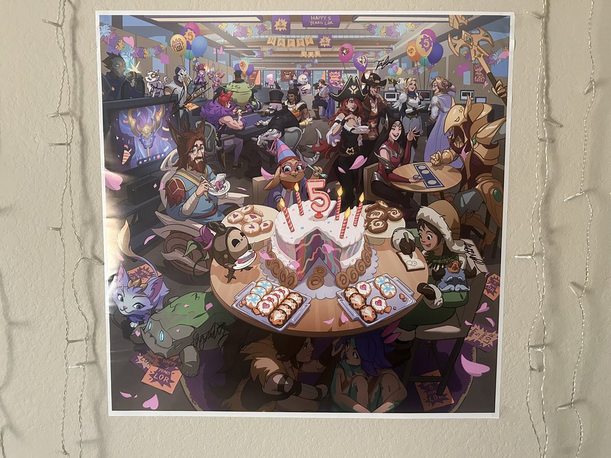 Huge thanks to the LoR team for the signed gift! 💞 still cannot believe I was included in the poster and now I have a physical copy for it!!