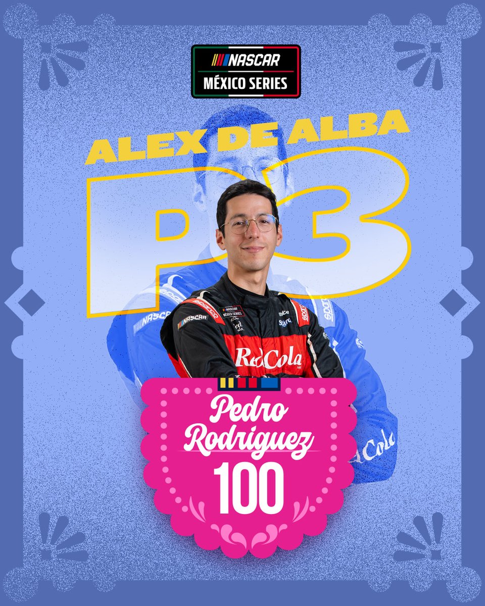 Abraham Calderón, Rubén García y Alex De Alba conforman el podio de la carrera Pedro Rodríguez 100 de <a href="/NASCARMex/">NASCAR MÉXICO SERIES</a> 🇲🇽 👏🏻

#NASCARMexico #NASCARMexicoCity