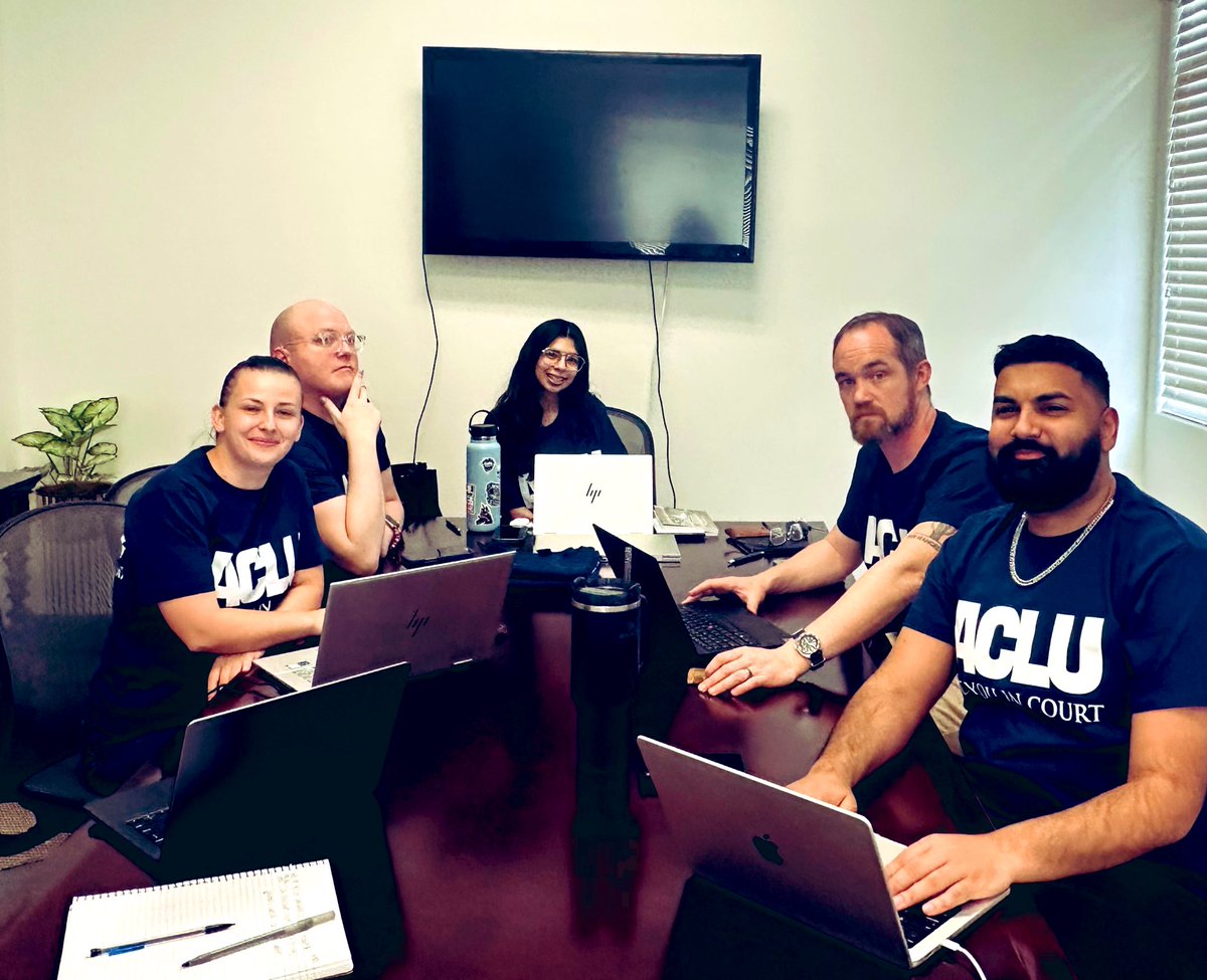 We have <a href="/ACLUNV/">ACLU of Nevada</a> and <a href="/NLGLasVegas/">LV-NLG</a> observers at the   #NoKingsDay Protest in #LasVegas and volunteers leafleting info to keep protestors safe and info on our protest hotline. Some of us are offsite staffing the protest hotline. We’re prepared to respond legally if issues arise.