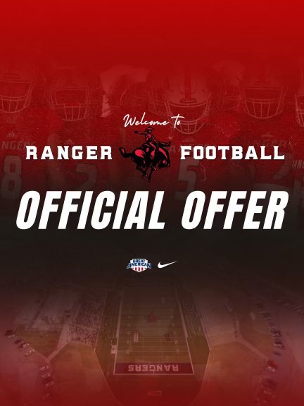 I’m excited to announce that I have received an official offer from <a href="/NWOSU/">Northwestern Oklahoma State University</a>. Big thanks to <a href="/CoachBentrem/">Coach Bentrem</a> for believing in me!! #GoRangers ⚫️🔴