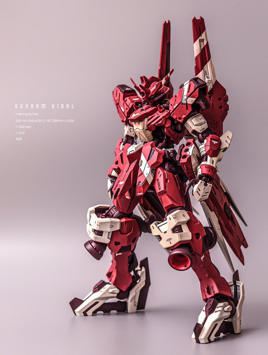 赤に染まるヴィダール📸

#ガンプラ #gunpla