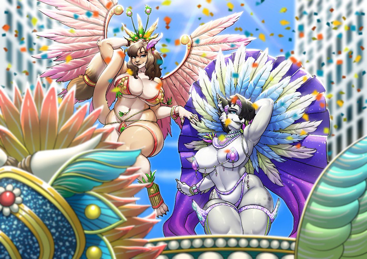 come parade with us 🥳🎉🎉

commissioned by <a href="/XayneMoruex/">Xayne Moruex</a>