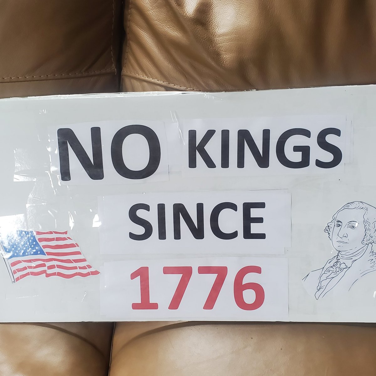 Michelle4Laughs's tweet image. Had a good time at the protest today. We raised a lot of food for the local food pantry too. #NoKings