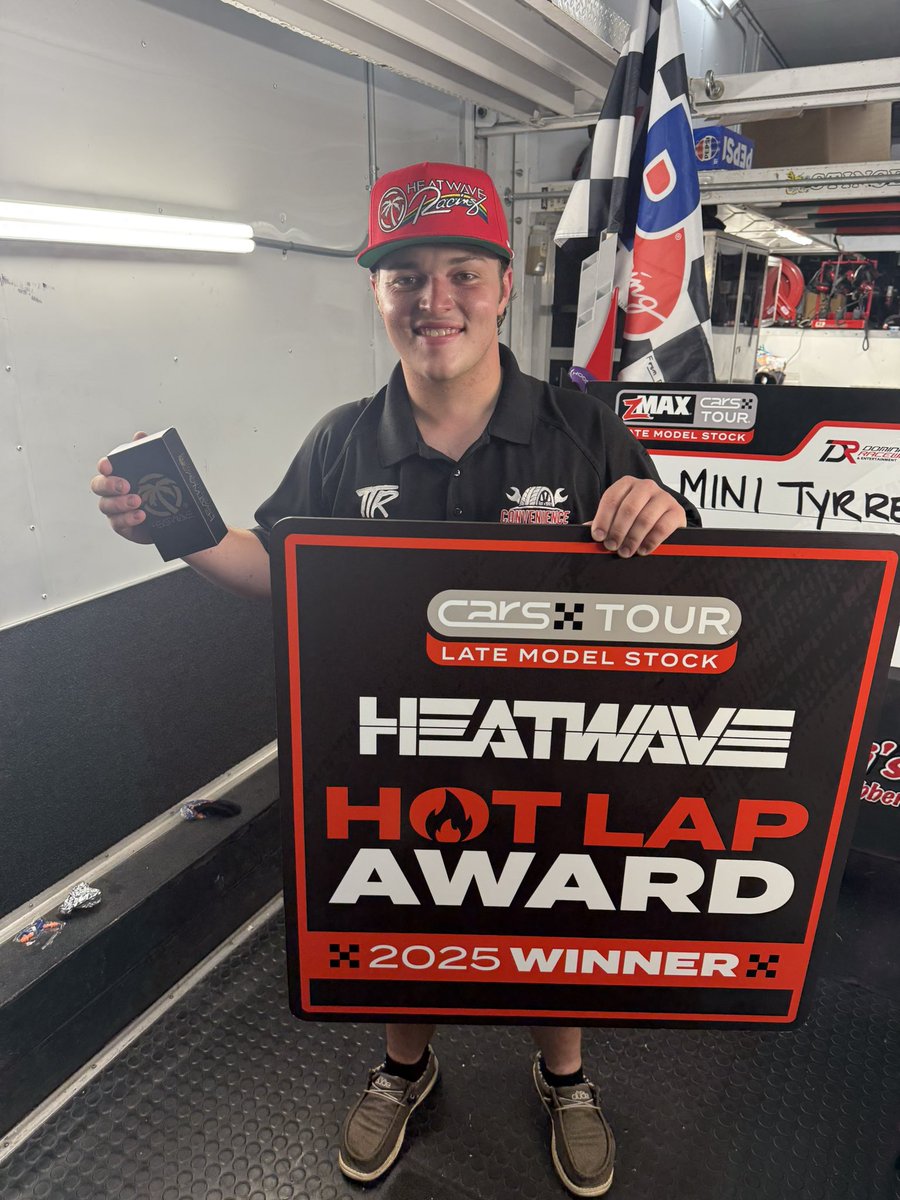 CARS Tour (@carstour) on Twitter photo A 15.528 earns <a href="/MiniTyrrell/">Mini Tyrrell</a> the <a href="/HeatWaveVisual/">Heat Wave Visual</a> Hot Lap Award!π₯
<a href="/zmaxraceproduc1/">zMAX</a> | <a href="/SoundGearHear/">SoundGear</a> | #MinisMission125 A 15.528 earns <a href="/MiniTyrrell/">Mini Tyrrell</a> the <a href="/HeatWaveVisual/">Heat Wave Visual</a> Hot Lap Award!π₯
<a href="/zmaxraceproduc1/">zMAX</a> | <a href="/SoundGearHear/">SoundGear</a> | #MinisMission125