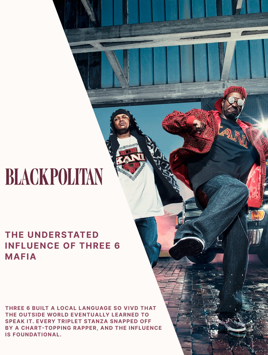 Three 6 built a local language so vivid that the outside world eventually learned to speak it. Every triplet stanza snapped off by a chart-topping rapper, and the influence is foundational.

More: shatterthestandards.com/p/the-understa…