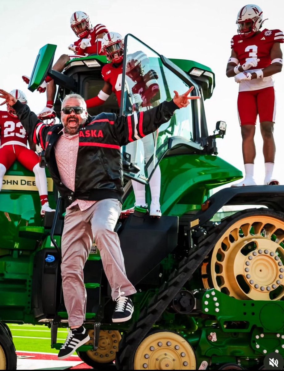 HuskersMN's tweet photo. Narrative forever: “I thought it was just going to be cornfields” 

Matt Rhule…😂 https://t.co/cF5pHKpj1b