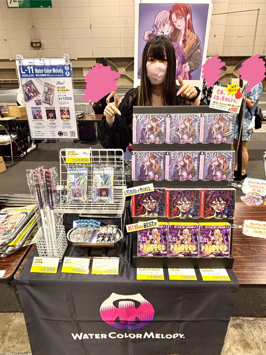 w_c_m_official's tweet image. WCM.設営完了しました✅
本日 #名華祭【L-11】で今か今かとお待ちしております。