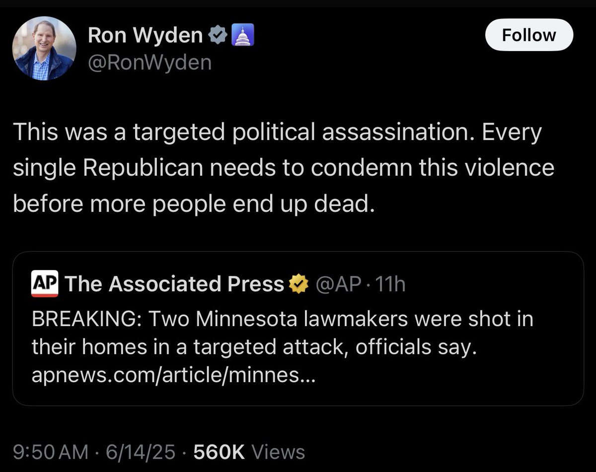 The third senator from NY, quick to jump on the bandwagon and blame R’s for anything!
He has NOT issued an apology, corrected the lie, or come out against this. It’s been 8 hours and counting. 

What a fucking piece of work! 🖕🏻