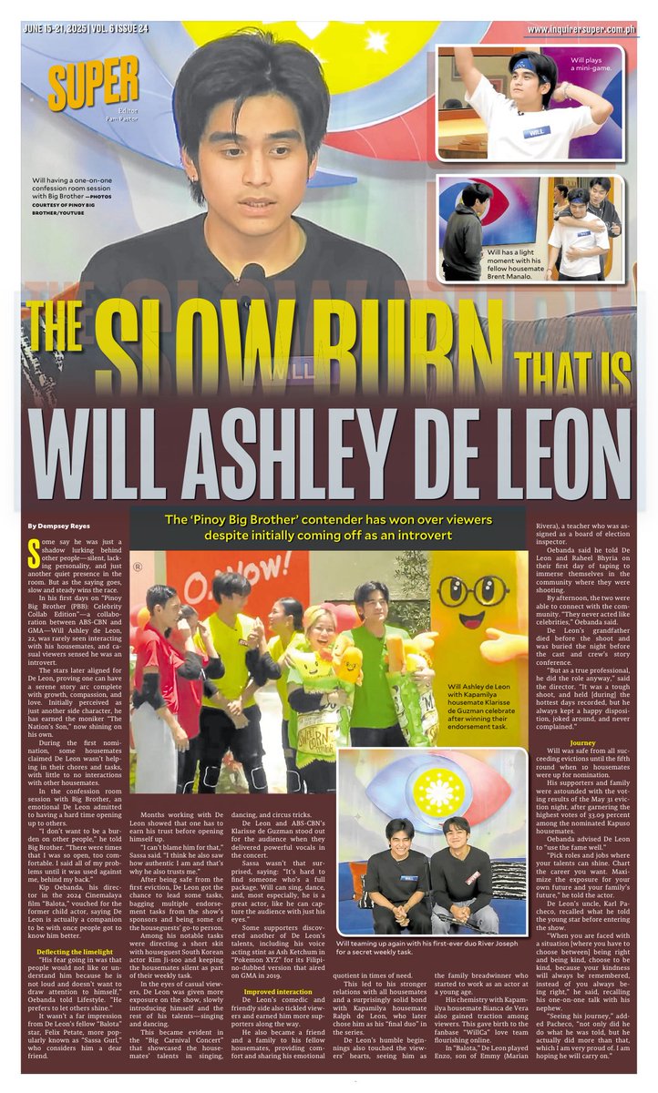 dempseyreyesINQ's tweet photo. One of my last stories for PDI, a feature about @WillAshley05.

Thank you to our @Inq_Lifestyle and to Direk Kip, @Itssassagurl and @Krlpchc for making this story possible with your wonderful insights about Will. 😊😁 https://t.co/FhW8LWvlsf