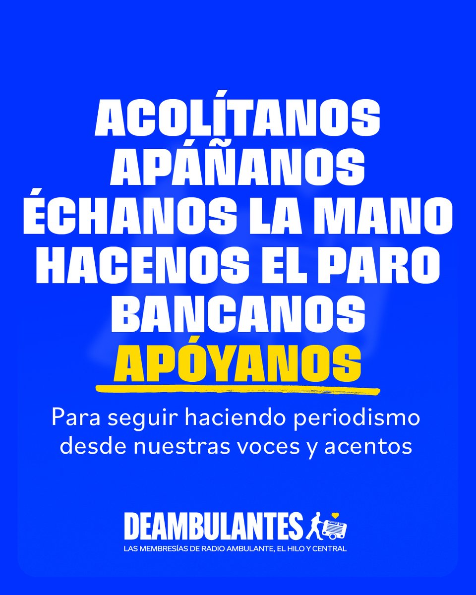 Queremos que más voces cuenten la experiencia latinoamericana y desafíen las narrativas simplistas. Queremos contar nuestras historias a través de nuestras voces. Pero no podemos hacerlo solos.
🤝 Dona aquí para que podamos seguir cubriendo esta región: radioambulante.org/donarx