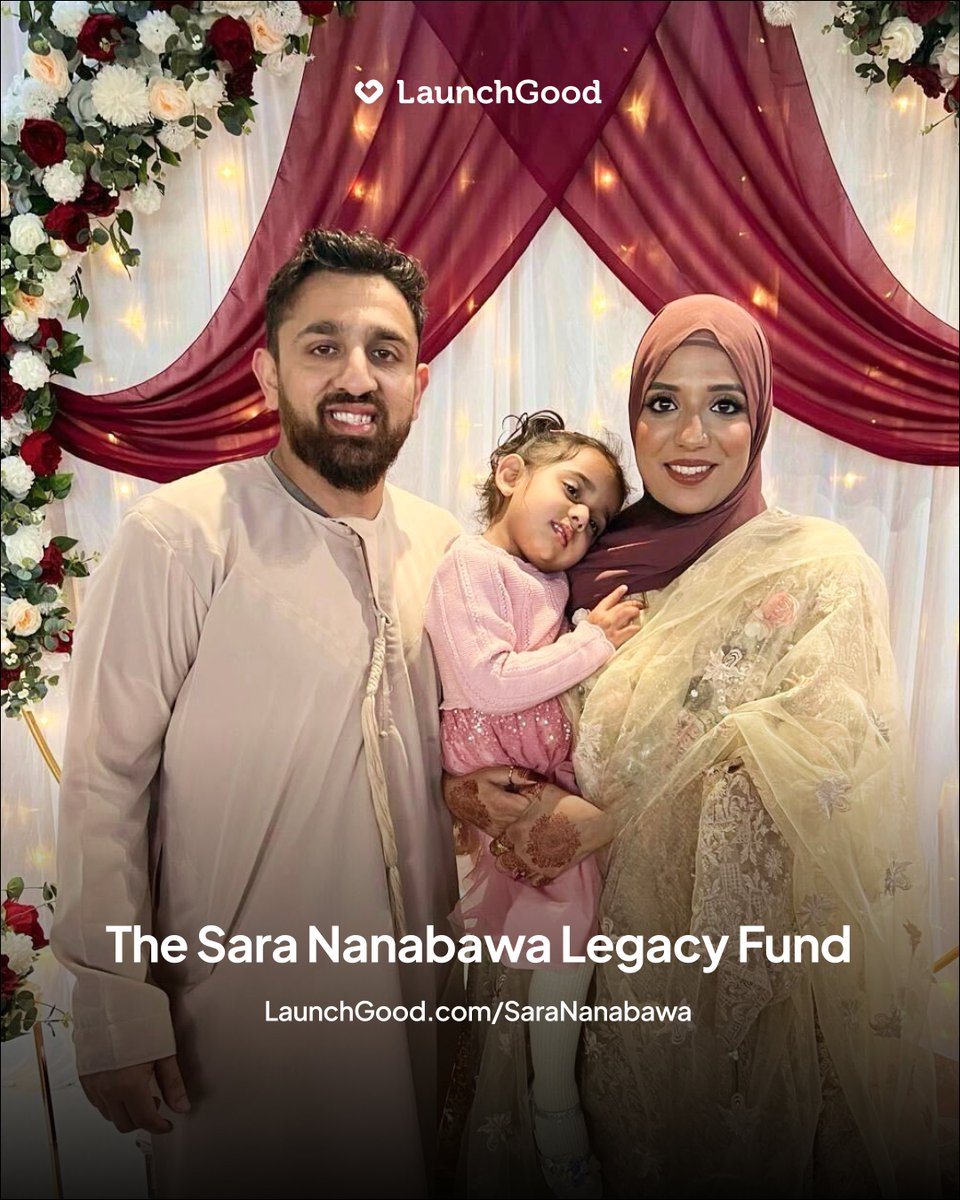 LaunchGood's tweet photo. Honoring the Nanabawa Family’s Legacy 🕊️

Sara Nanabawa, Akeel Nanabawa, and Hannaa Vorajee were among the 240+ lives lost in the tragic plane crash in Ahmedabad.

Their family is now starting a sadaqah jariyah fundraiser in their honor. 

👉 https://t.co/FpGMaBabt2 https://t.co/xBV3CCntlB