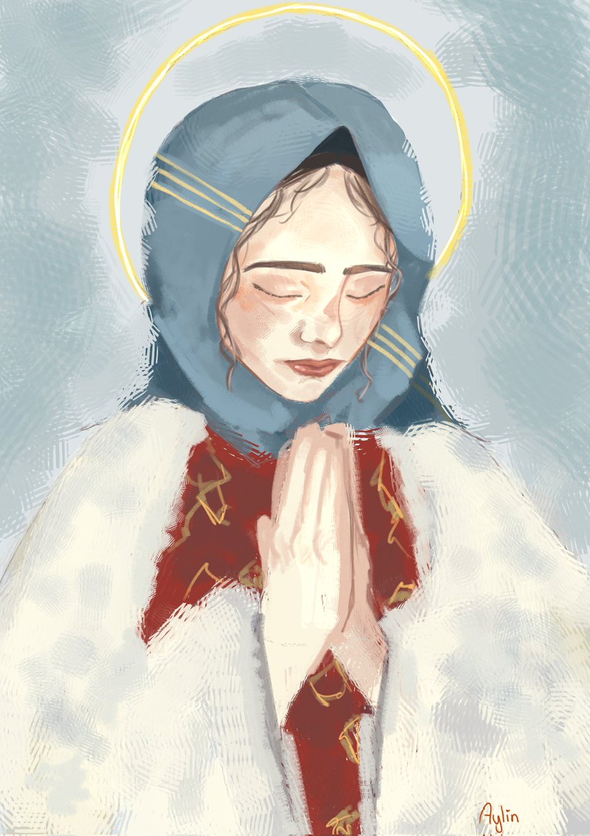 My take on the Armenian Madonna ♥️🙏 direct painting technique.