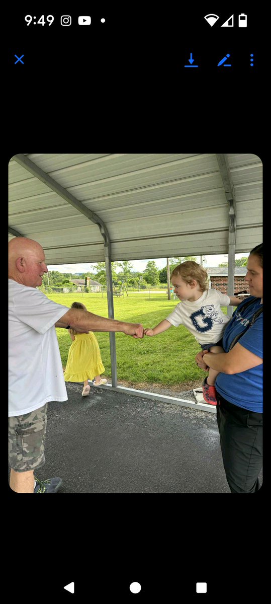 Reece and papaw #Knuckles