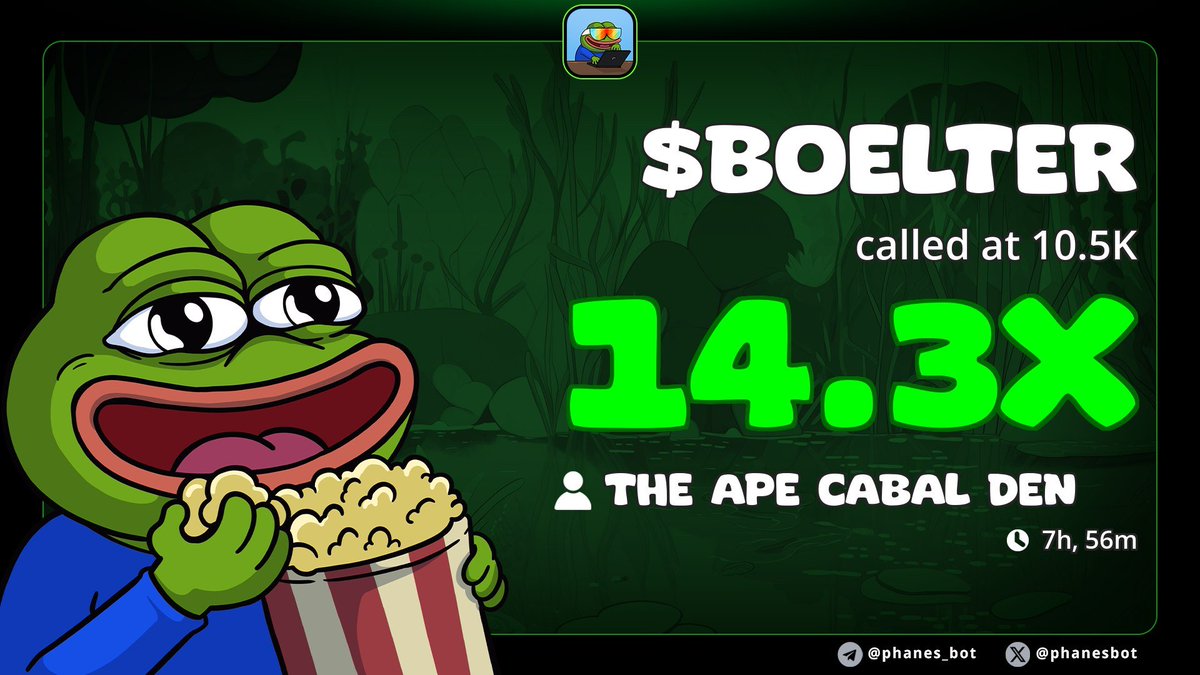 Another win. LFG. 

#Memecoin #TheApeCabal #alpha #memecoin10x