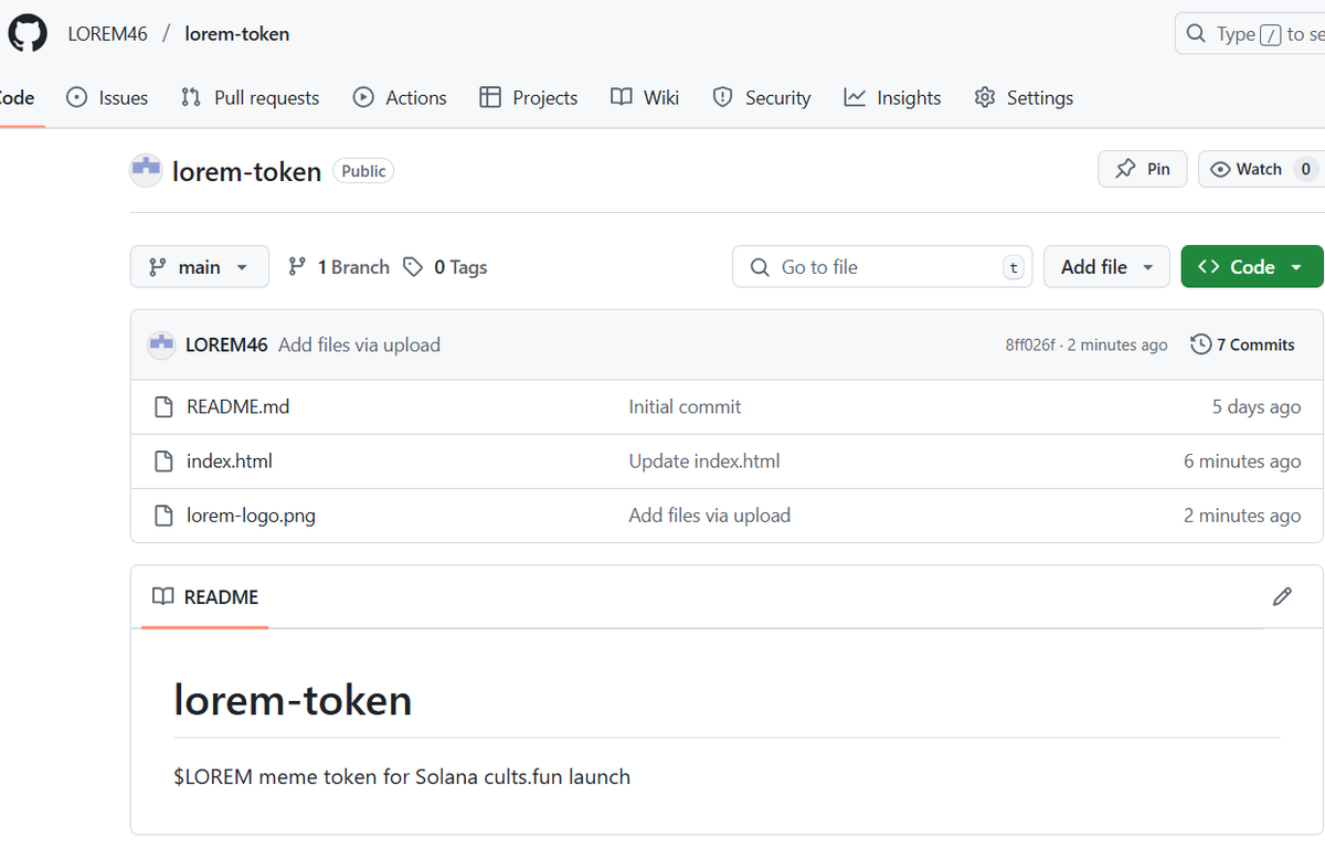 Lorem_SOLreal's tweet photo. $Lorem continues to cook on github. 

Keep notifications on🔔

https://t.co/2h6IPkjN8p https://t.co/Jjqqr0lMSh