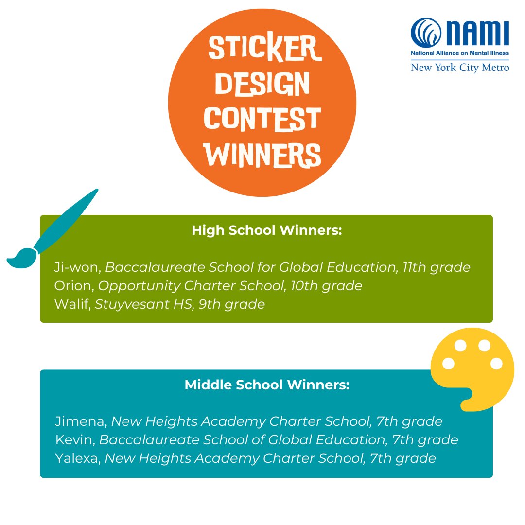 🎉 After receiving so many incredible submissions from students across NYC, we’re excited to announce our 2025 Sticker Design Contest winners! Thank you to everyone who submitted artwork; there were so many beautiful designs to choose from!