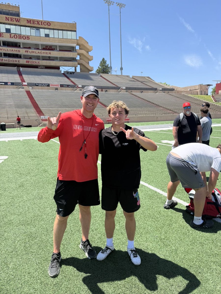 Campbell Stanek (@campbellstanek) on Twitter photo Had a good camp at <a href="/UNMLoboFB/">New Mexico Football</a> today!! Ran a 4.30-40yard dash and did good throughout the drills!!
<a href="/coacharoy/">Coach Roy</a> <a href="/_CoachElliott/">Jared Elliott</a> <a href="/806hsscmedia/">Jasone Pearson</a> <a href="/Coach_Cotton713/">John Cotton</a> <a href="/CoachPappalardo/">Joe Pappalardo</a> <a href="/CoachHucks/">Braden Hucks</a> <a href="/CoachBKChung/">Bryan K. Chung</a> Had a good camp at <a href="/UNMLoboFB/">New Mexico Football</a> today!! Ran a 4.30-40yard dash and did good throughout the drills!!
<a href="/coacharoy/">Coach Roy</a> <a href="/_CoachElliott/">Jared Elliott</a> <a href="/806hsscmedia/">Jasone Pearson</a> <a href="/Coach_Cotton713/">John Cotton</a> <a href="/CoachPappalardo/">Joe Pappalardo</a> <a href="/CoachHucks/">Braden Hucks</a> <a href="/CoachBKChung/">Bryan K. Chung</a>