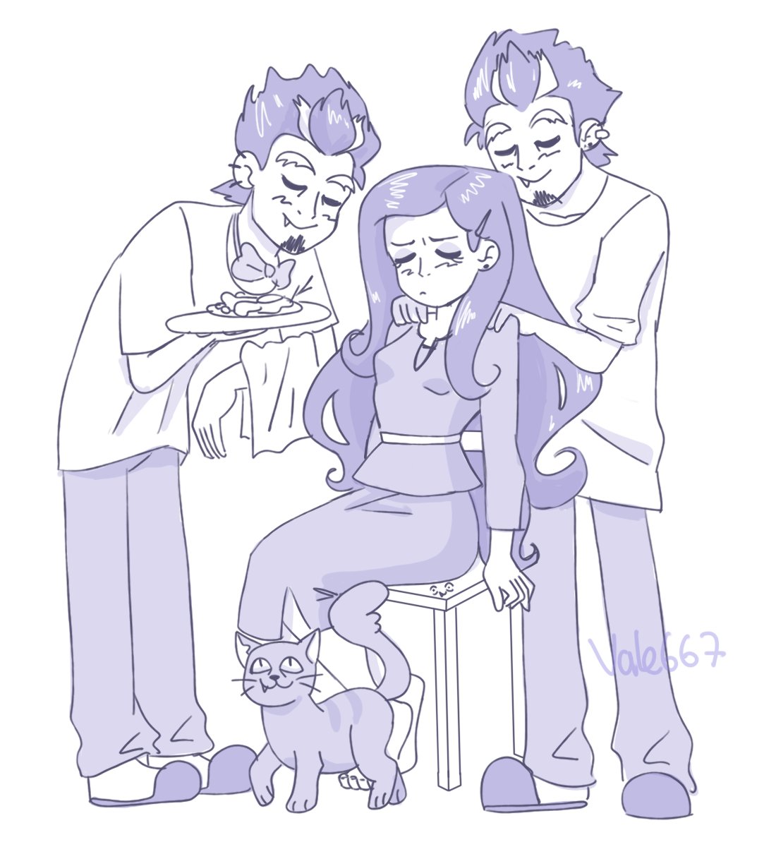 Un día largo 😴
#fluttercord 
#Fluttershy
#Discord 
#MLP