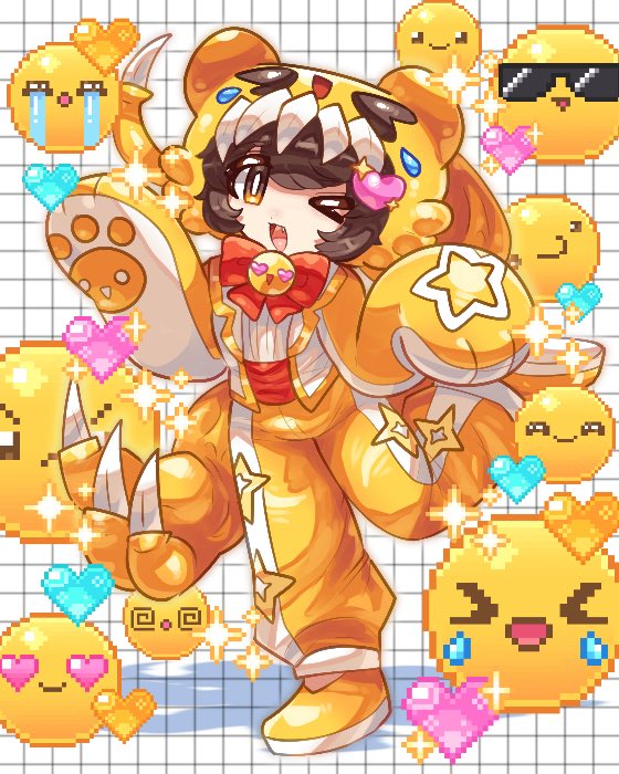 귀여운 이모티콘 픽셀 이모티콘 Pop cute pixel emoji (한정무료 limited-time free) by ムラサキゲジゲジ 
assets.clip-studio.com/ko-kr/detail?i… #clipstudio