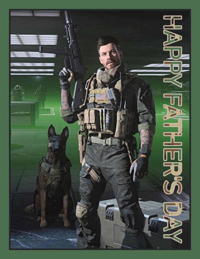 Happy Father’s Day to all the fathers in the world! 🫡😎🪂🐾💪 

“Merlin” (the dog) says Happy Father’s Day to Alex Echo 3-1 aka @collinschadm 🐾🐕