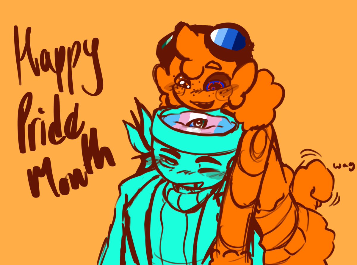 ALTVERSE_13PLUZ's tweet image. #gfchau 
Happy gay month

[ #cuddlefish #angryflower #dandysworld #dandysworldart ]