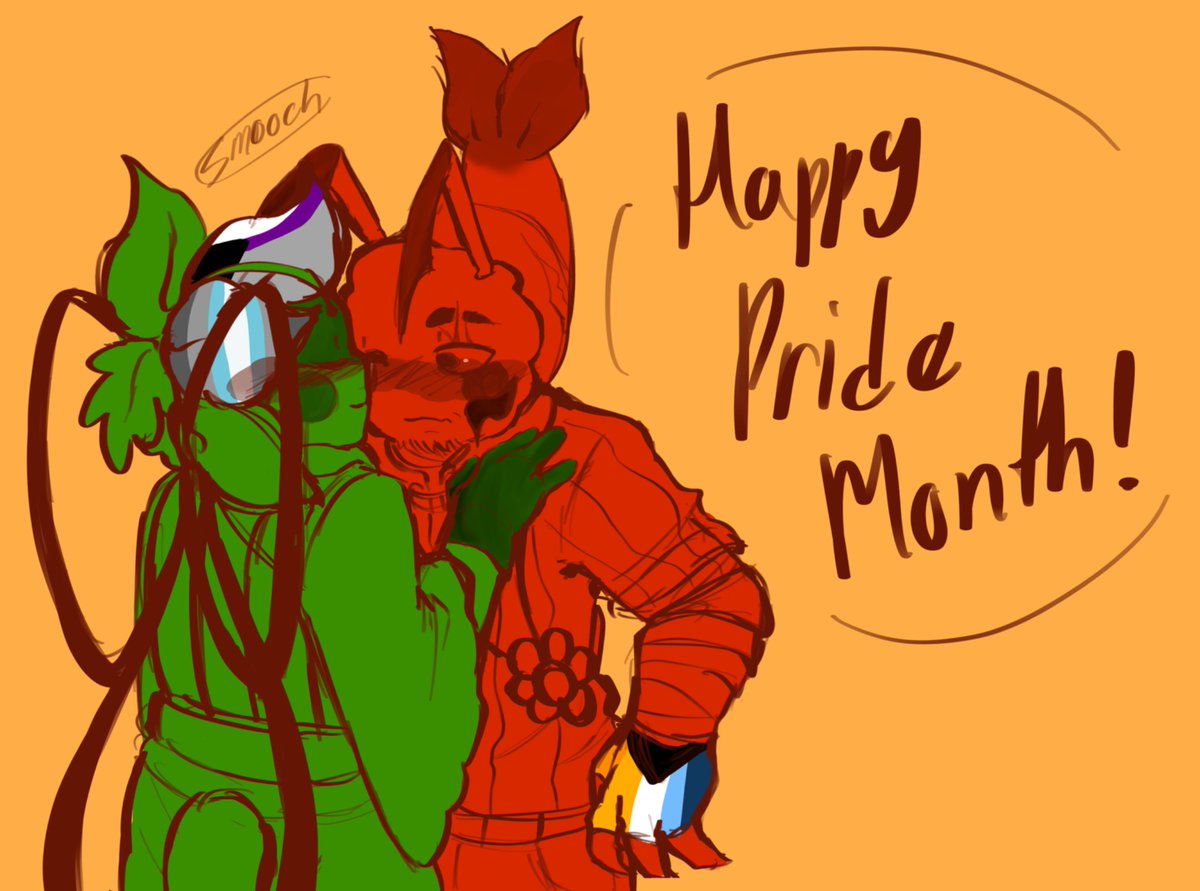 ALTVERSE_13PLUZ's tweet image. #gfchau 
Happy gay month

[ #cuddlefish #angryflower #dandysworld #dandysworldart ]