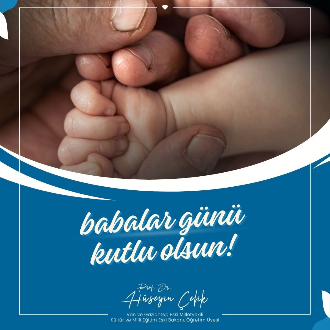 Hüseyin Çelik (@hc_huseyincelik) on Twitter photo Sadece doğurtan değil, kol kanat geren, şefkat gösteren, seven, sevilmeyi hak eden bütün babaların Babalar Günü kutlu olsun. Sadece doğurtan değil, kol kanat geren, şefkat gösteren, seven, sevilmeyi hak eden bütün babaların Babalar Günü kutlu olsun.