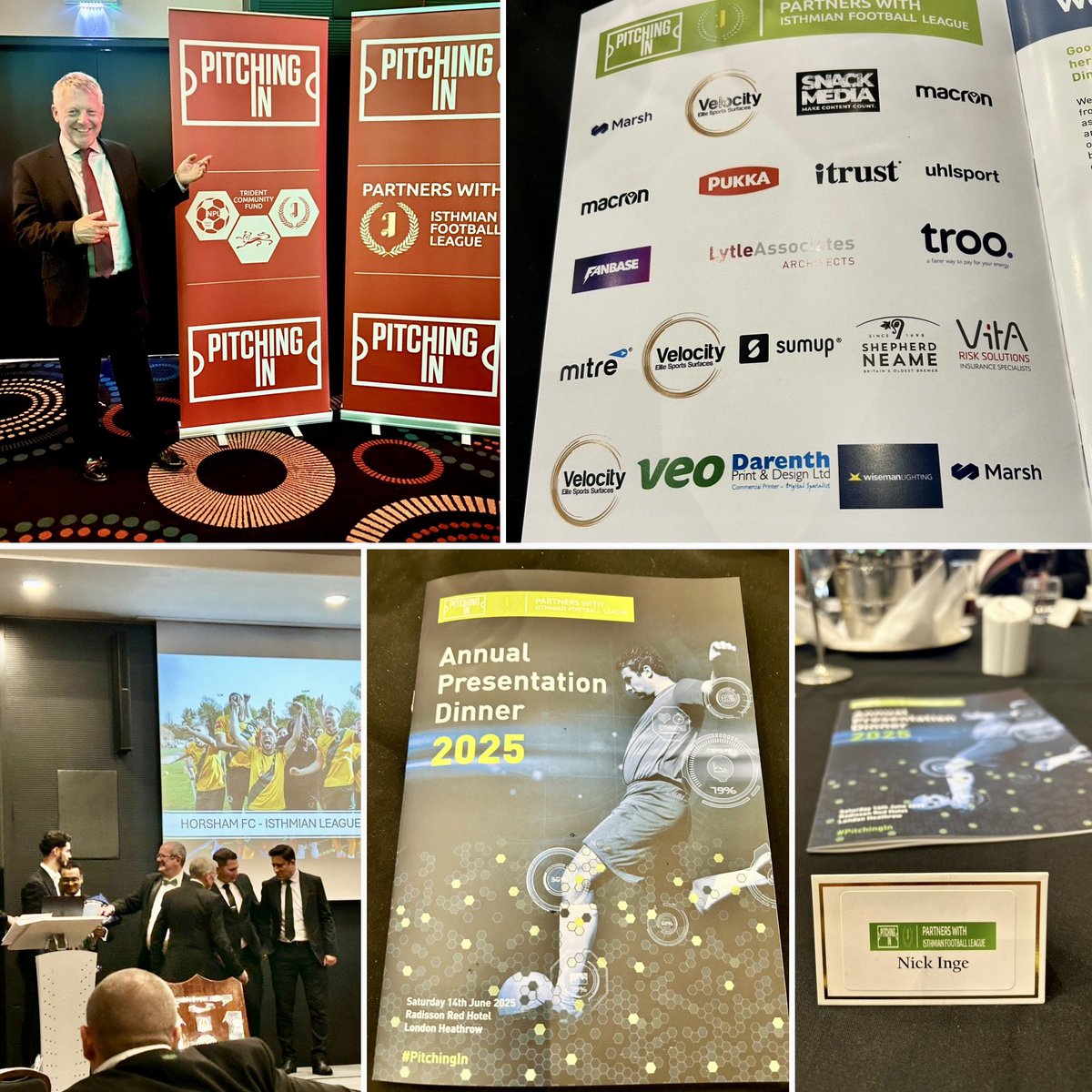 itrustassure's tweet photo. Had a fantastic evening at the annual @IsthmianLeague Presentation Dinner last night at the Radisson Red Hotel at Heathrow.
Brilliant company and met some amazing people!
#MoreThanTech
@AshMindSet @vanillaweb @NonLeagueCrowd @NonLeaguePaper @johno_67 @KentFA https://t.co/TK3W8C9S7V