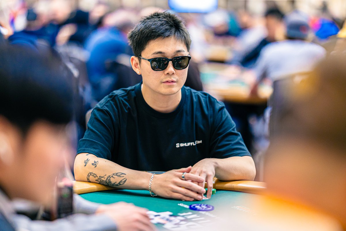 WSOP's tweet image. The final flight of Event #37: $1,500 NLH Monster Stack has bagged for day 2. With the four flights bringing in a player field just under 10k players. The remaining 3217 will be fighting to make it into the money.

Follow the action on the WSOP+! #WSOP2025