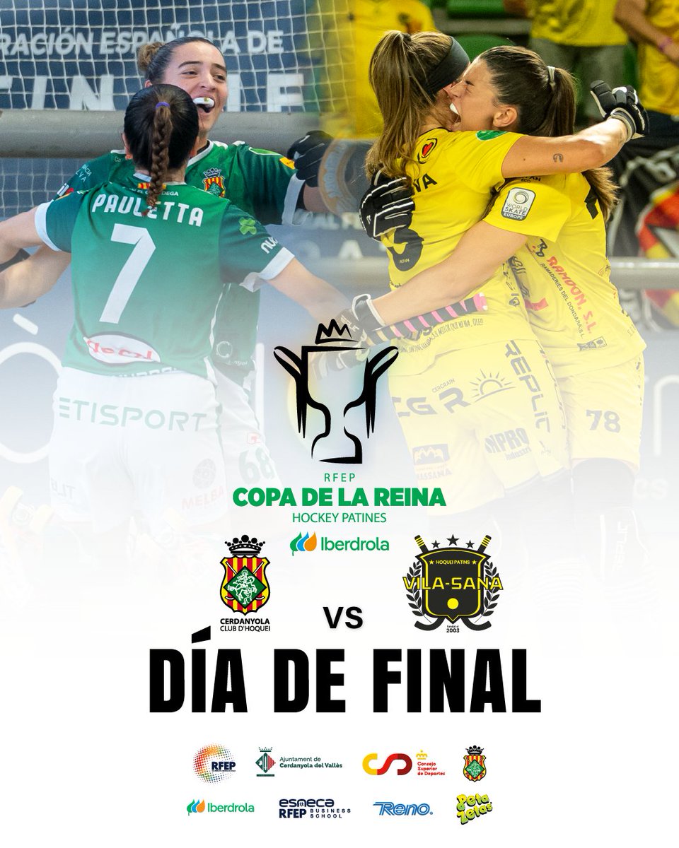 𝐃𝐈́𝐀. 𝐃𝐄. 𝐅𝐈𝐍𝐀𝐋 ⚔️

¡<a href="/cerdanyolach/">Cerdanyola Club d’Hoquei</a> y <a href="/hoquei_vilasana/">CLUB PATÍ VILA-SANA</a> lucharán para alzar el título de la Copa de La Reina Iberdrola 2025! 🏆

¿Quién lo conseguirá? 🔥

#CopaOKIberdrola