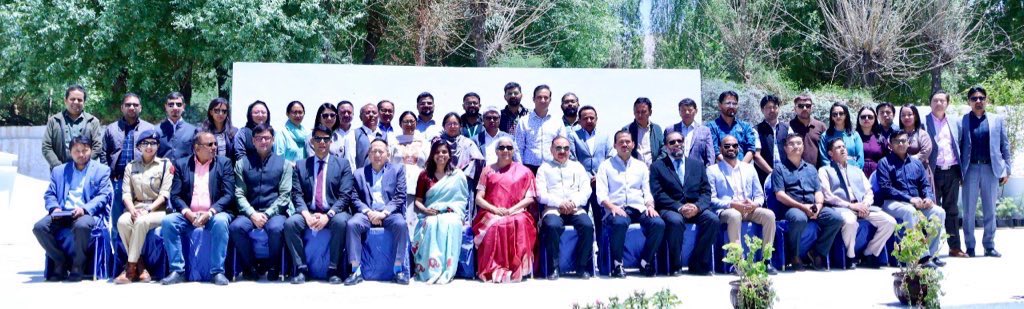 Ministry of Finance (@finminindia) on Twitter photo Union Minister for Finance and Corporate Affairs Smt. <a href="/nsitharaman/">Nirmala Sitharaman</a> virtually inaugurated several development projects in Leh, reaffirming the commitment of the Government of India to inclusive growth and infrastructure development in the Union Territory of Ladakh.
The Union Union Minister for Finance and Corporate Affairs Smt. <a href="/nsitharaman/">Nirmala Sitharaman</a> virtually inaugurated several development projects in Leh, reaffirming the commitment of the Government of India to inclusive growth and infrastructure development in the Union Territory of Ladakh.
The Union