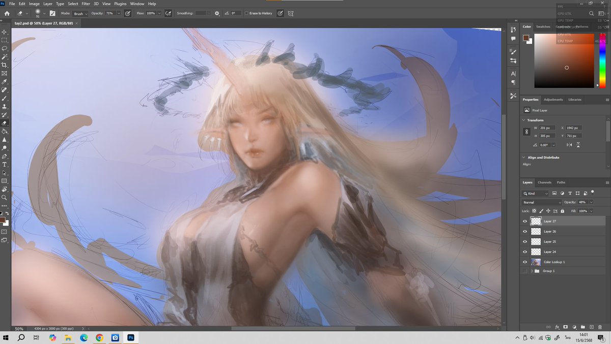 WIP. cartethyia #commission #fanart #cartethyia #WutheringWaves