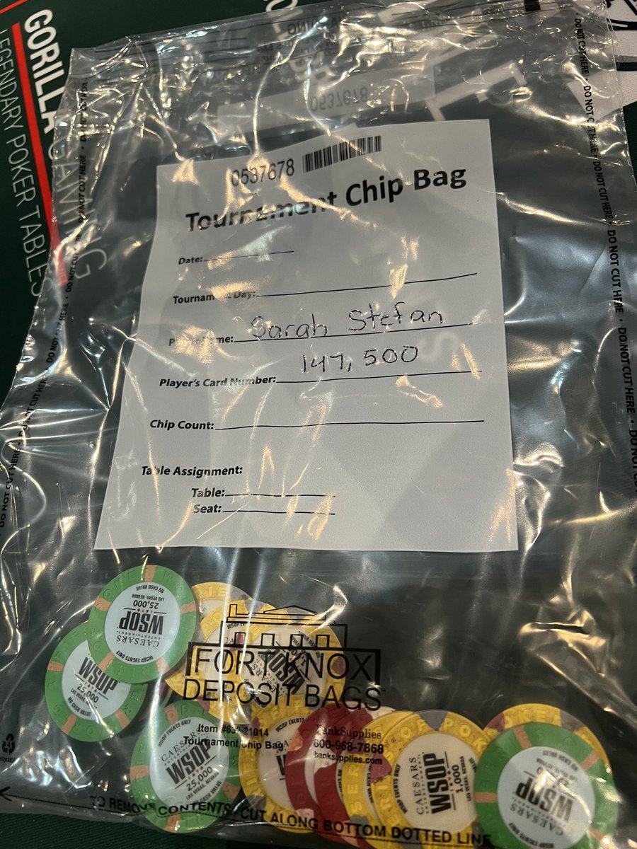 sarahkstefan's tweet image. Found a cash and a bag in the first two tourneys in Vegas. Let’s find a day 3?
#monsterstack
