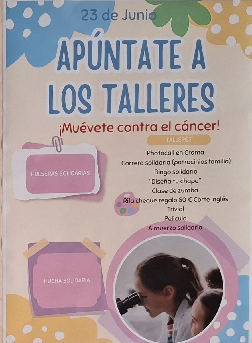 IES Vega del Prado (@iesvegadelprado) on Twitter photo 🧡El IES Vega del Prado se mueve contra el cáncer infantil. El día 23 celebraremos una jornada solidaria en el centro con talleres de Photocall, carrera solidaria, juegos, películas y almuerzo solidario. ¡Además será una jornada de convivencia para despedir el curso! <a href="/criscancer/">CRIS contra el cáncer</a> 🧡El IES Vega del Prado se mueve contra el cáncer infantil. El día 23 celebraremos una jornada solidaria en el centro con talleres de Photocall, carrera solidaria, juegos, películas y almuerzo solidario. ¡Además será una jornada de convivencia para despedir el curso! <a href="/criscancer/">CRIS contra el cáncer</a>