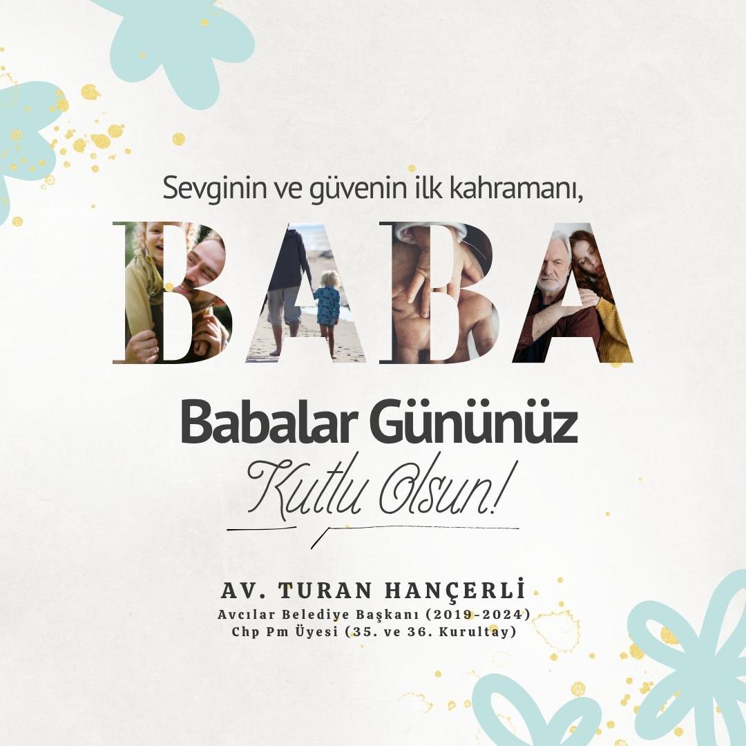 Bana hayata karşı dimdik durmayı, haksızlık karşısında boyun eğmemeyi öğreten kıymetli babam başta olmak üzere; evladına yol olan, umut olan tüm babaların Babalar Günü’nü kutluyorum.

İyi ki varsınız, iyi ki sevgiyle büyütüyorsunuz.

#babalargünü