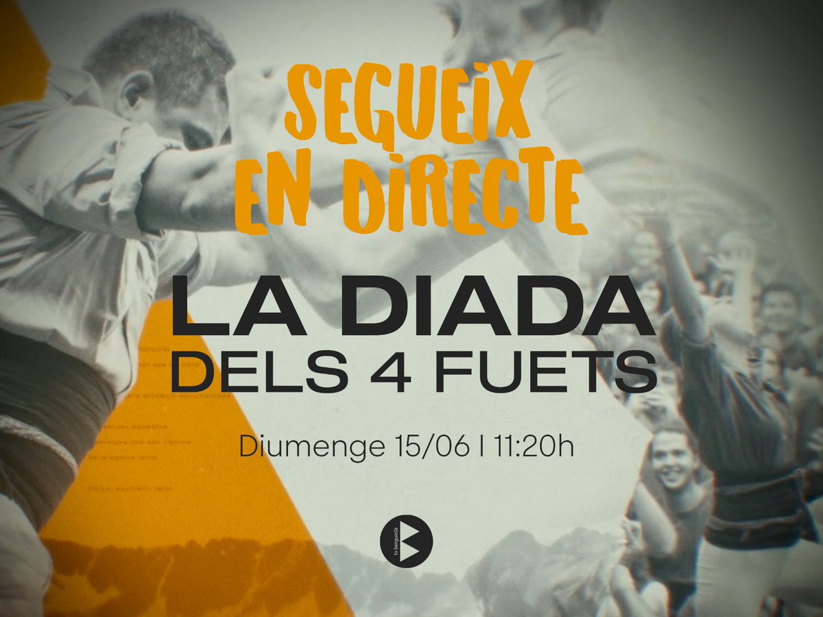 Castellers de Berga (@cdberga) on Twitter photo 💥📺💥 Segueix la Diada dels Quatre Fuets en directe a <a href="/tvbergueda/">Televisió del Berguedà</a>!
‼️ A partir de les 11.20h amb <a href="/Verds/">Castellers de Vilafranca</a>, <a href="/capgrossos/">Capgrossos de Mataró</a> i <a href="/cdberga/">Castellers de Berga</a>! 💚💙💙
📲 tvbergueda.cat
#cdberga #castellersdeberga #castellers #diadadelsquatrefuets 💥📺💥 Segueix la Diada dels Quatre Fuets en directe a <a href="/tvbergueda/">Televisió del Berguedà</a>!
‼️ A partir de les 11.20h amb <a href="/Verds/">Castellers de Vilafranca</a>, <a href="/capgrossos/">Capgrossos de Mataró</a> i <a href="/cdberga/">Castellers de Berga</a>! 💚💙💙
📲 tvbergueda.cat
#cdberga #castellersdeberga #castellers #diadadelsquatrefuets