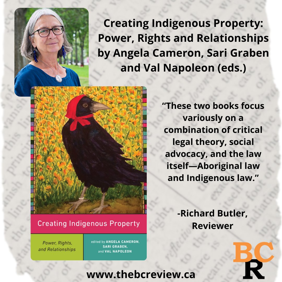 The British Columbia Review (formerly Ormsby) (@booksinbc) on Twitter photo #BookReview: Creating Indigenous Property: Power, Rights and Relationships by Various “These two books focus variously on a combination of critical legal theory, social advocacy, and the law itself—Aboriginal law and Indigenous law” <a href="/utpress/">University of Toronto Press</a>
thebcreview.ca/2025/05/29/256… #BookReview: Creating Indigenous Property: Power, Rights and Relationships by Various “These two books focus variously on a combination of critical legal theory, social advocacy, and the law itself—Aboriginal law and Indigenous law” <a href="/utpress/">University of Toronto Press</a>
thebcreview.ca/2025/05/29/256…