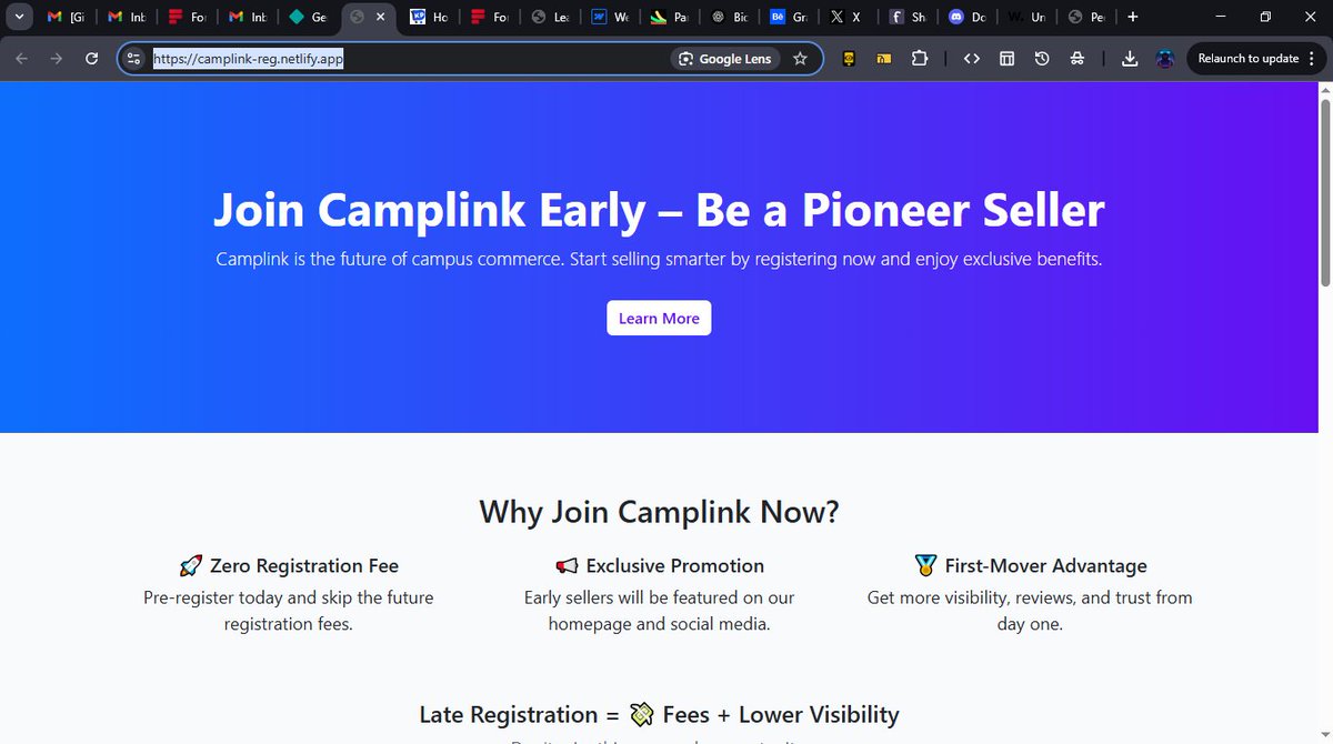 xcon_max's tweet image. Camplink is coming 🔗
We’re building a space where students can connect, trade skills, share projects, and collaborate smarter.
Pre-registration is now open — let’s build the network together.
#studenttech #buildinpublic #camplink