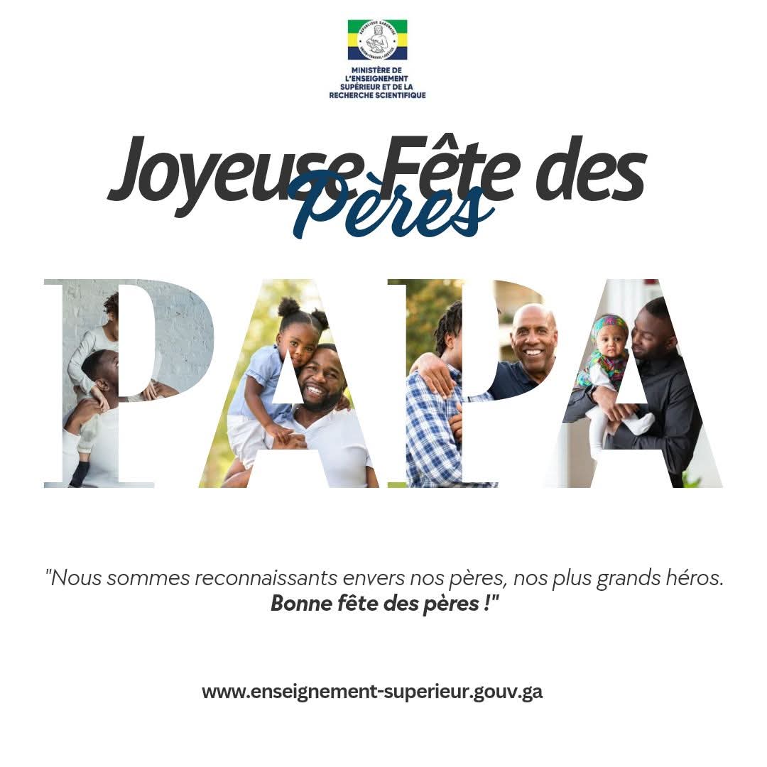 #Fête 👨‍👧l À l’occasion de la Fête des Pères, le Ministère de l'Enseignement Supérieur et de la Recherche Scientifique rend hommage à tous les #pères, piliers de nos familles et de notre société.