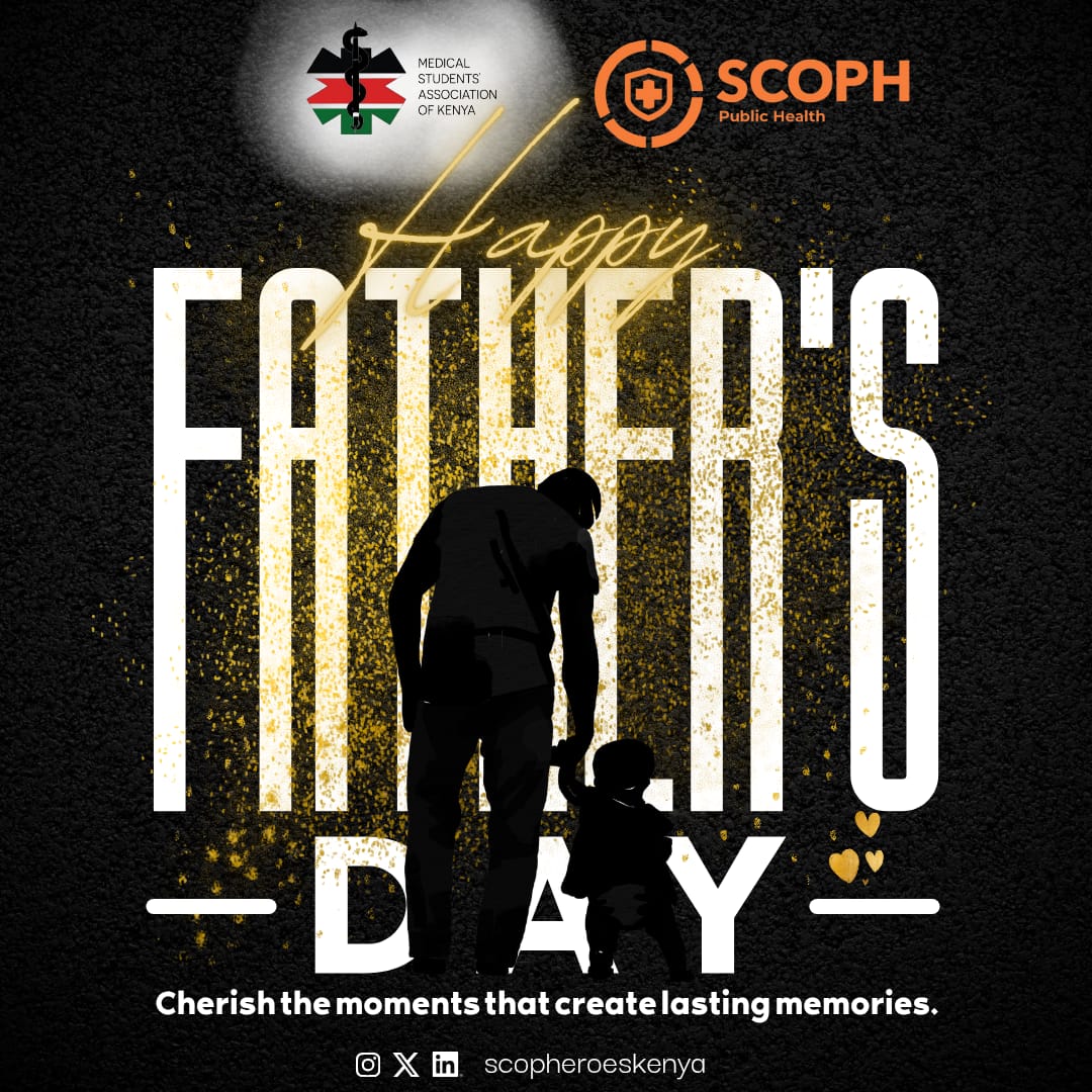 "This Father's Day, let's celebrate the strength in vulnerability. 💙
Behind every great dad is a man who also needs care, support, and a safe space to be human.
Men’s Mental Health matters — today and every day."

#FathersDay #MensMentalHealthMonth #SCOPHKenya #msakekenya