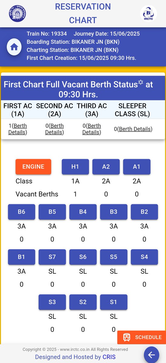 Jay Thepra (Jay*) - जय थेपड़ा (@jaythepra) on Twitter photo 19334 Bikaner-Indore Mahamana Exp
Station Wise Booking Chart👇🏻
<a href="/RakeshDesert/">Rakesh Sharma</a> <a href="/rakant364/">The Rail Rider</a> <a href="/rajasthan08/">Rajesh kumar</a> <a href="/ak_khalia/">Abhishek</a> <a href="/sikar_junction/">Sikar Junction 🇮🇳🚉 सीकर जंक्शन (SIKR) - Updates</a> <a href="/RingasJunction/">Ringas Junction</a> <a href="/AdittyaaSharma/">Adittyaa Sharma</a> @nwr_train_ajmer <a href="/NIMACHRAIL/">Nimach Railway Station & Trains Information,</a> <a href="/IRUMNDN1/">द मालवा रेल फेन क्लब - IRUMNDN</a> <a href="/avinashjoshi502/">AVINASH JOSHI</a> <a href="/rakeshmewarj/">RAKESH</a> <a href="/NWRailways/">North Western Railway</a> <a href="/drmbikaner/">drm bikaner</a> <a href="/Drmjaipur/">DRMjaipur</a> <a href="/GMNWRailway/">GM NWRailway</a> 19334 Bikaner-Indore Mahamana Exp
Station Wise Booking Chart👇🏻
<a href="/RakeshDesert/">Rakesh Sharma</a> <a href="/rakant364/">The Rail Rider</a> <a href="/rajasthan08/">Rajesh kumar</a> <a href="/ak_khalia/">Abhishek</a> <a href="/sikar_junction/">Sikar Junction 🇮🇳🚉 सीकर जंक्शन (SIKR) - Updates</a> <a href="/RingasJunction/">Ringas Junction</a> <a href="/AdittyaaSharma/">Adittyaa Sharma</a> @nwr_train_ajmer <a href="/NIMACHRAIL/">Nimach Railway Station & Trains Information,</a> <a href="/IRUMNDN1/">द मालवा रेल फेन क्लब - IRUMNDN</a> <a href="/avinashjoshi502/">AVINASH JOSHI</a> <a href="/rakeshmewarj/">RAKESH</a> <a href="/NWRailways/">North Western Railway</a> <a href="/drmbikaner/">drm bikaner</a> <a href="/Drmjaipur/">DRMjaipur</a> <a href="/GMNWRailway/">GM NWRailway</a>