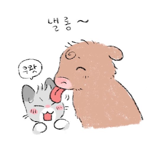 mudeeji's tweet image. 송아지가 자주 보여서 참 귀엽다
