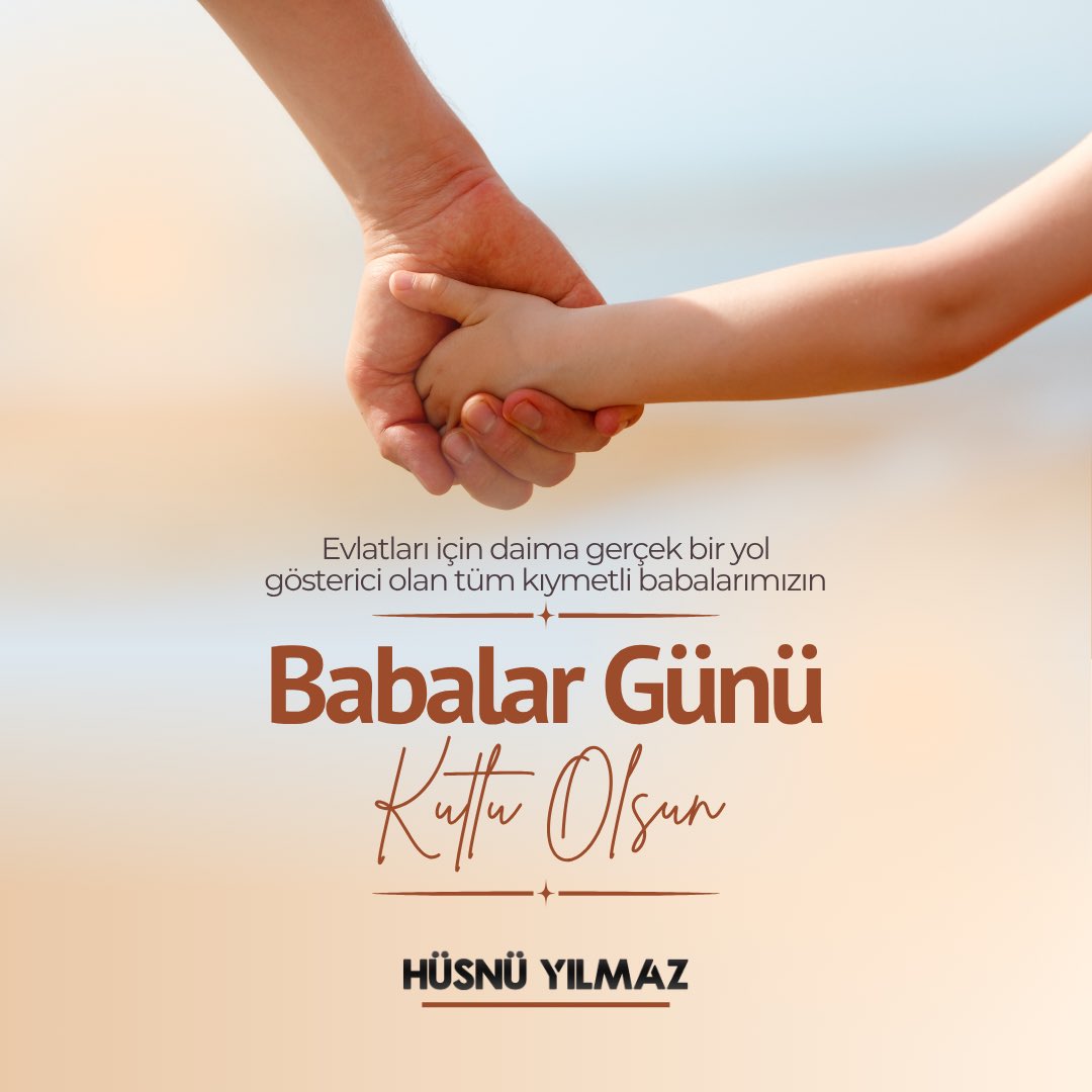Bizleri sımsıkı koruyan dev bir kalp, karşılaştığımız her türlü zorlukta yaslandığımız ulu bir çınar ve hayat yolculuğunda evlatları için daima gerçek bir yol gösterici olan tüm babalarımızın #BabalarGünü’nü kutluyor, ahirete irtihal eden tüm babalarımızı rahmetle yad ediyorum.