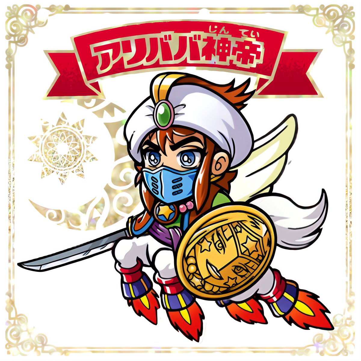 ビックリマンワンダーコレクション】 騎神アリババ→アリババ神帝の