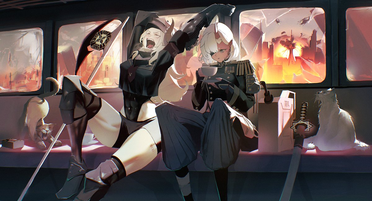 youru_forger's tweet image. 『 ただいま休憩中... 』#illustration #OC
