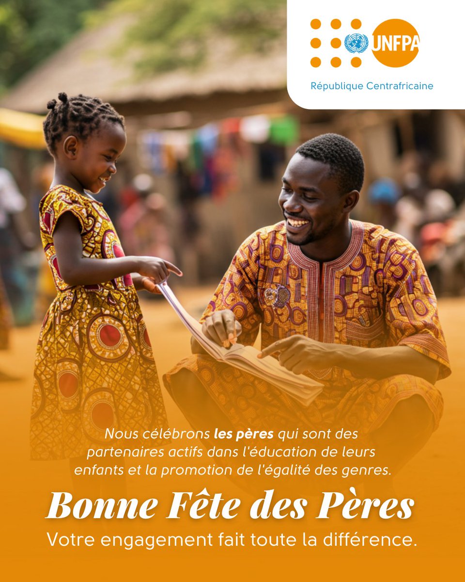Bonne fête des Pères !

Nous célébrons les pères qui sont des partenaires actifs dans l'éducation de leurs enfants et la promotion de l'égalité des genres.

#FêteDesPères