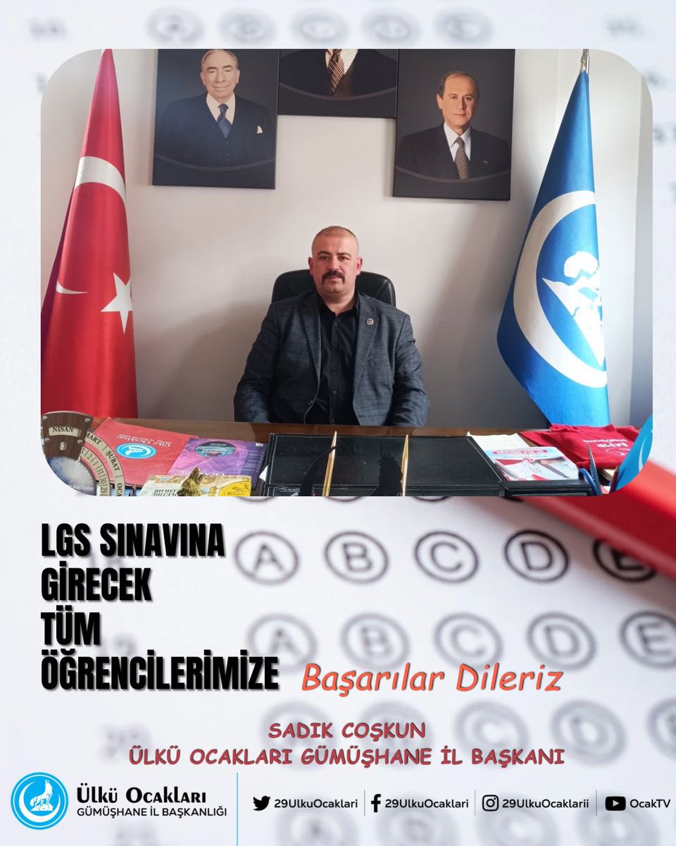 #LGS2025 sınavına giren tüm gençlerimize üstün başarılar diliyorum.

Türk gençliği, azmiyle ve temiz yüreğiyle her türlü takdiri hak etmektedir.
Her biriniz bizim için kıymetlisiniz. Yolunuz da bahtınız da açık olsun.🇹🇷